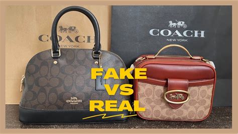 fake coach bags brown and a multiple patch work|how to spot a coach handbag.